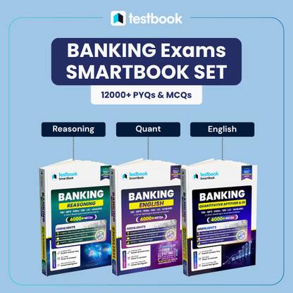 Banking SmartBook Combo Books: Reasoning, Quantitative Aptitude & DI and English Language | Set of 3 Books  - 2025 Edition | Ideal for SBI, IBPS, RRBs, RBI, LIC, NABARD, and other major Banking & Insurance exams