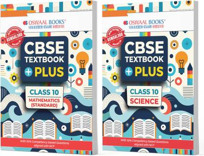 Oswaal CBSE Textbook Plus for Maths Standard & Science Class 10 (Set of 2 Books) For 2026 Exam