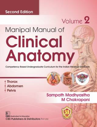Manipal Manual of Clinical Anatomy, 2/e, Volume 2 with 2 Disc