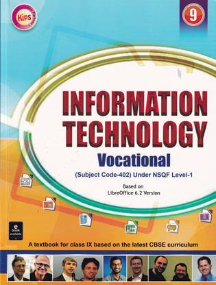 Information Technology Vocational Under NSQF Level -1 For Class 9 - CBSE - Examination 2023-2024