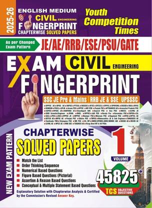Civil Engineering Fingerprint Vol - 1 (English Medium) Chapterwise Solved Papers 2025-26