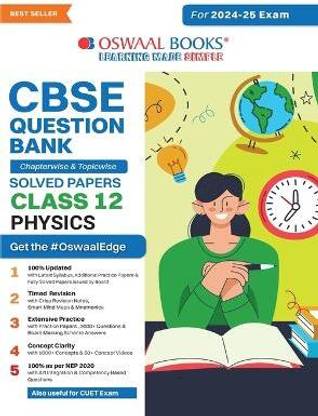 CBSE Question Bank Chapterwise and Topicwise SOLVED PAPERS_Class 12_Physics_For Exam 2024-25