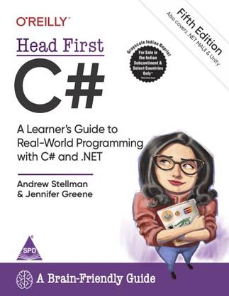 Head First C#: A Learner's Guide to Real-World Programming with C# and .NET Core, Fifth Edition (Grayscale Indian Edition)