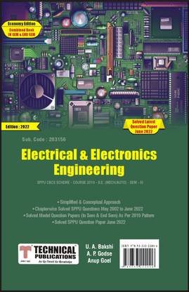 Electrical and Electronics Engineering for SPPU 19 Course (SE - III - Mech. - 203045)