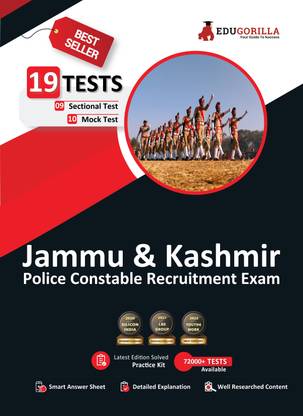 Jammu and Kashmir Police Constable Recruitment Exam  - 2024 : 10 Mock Tests and 9 Sectional Tests (1300 Solved Questions) with Free Access To Online Tests