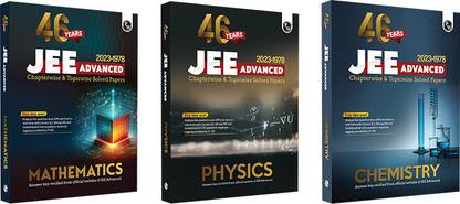 (Old Edition) PW 46 Years Physics, Mathematics and Chemistry Combo Set of 3 Books Chapterwise and Topicwise Solved Papers PYQ of JEE Advanced 1978 to 2023