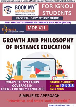 IGNOU MDE 411 Growth and Philosophy of Distance Education In Depth Guide For Ignou Student