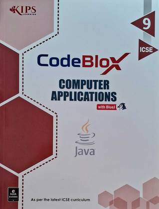 Kips ICSE Code Blox With BlueJ Computer Application For Class - 9