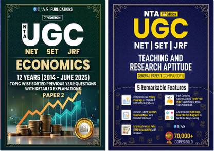 UGC NET Economics Book  - Paper 2 & UGC NET Paper 1 - 2025 | PYQ Solved Papers (2014 – June 2025) | Previous Year Solved Papers for UGC NET Economics Paper 1 and 2 | Covers PYQs from 2014 to 2025 with Detailed Explanations | Ideal for NTA NET JRF & SET Exams | IFAS Publications