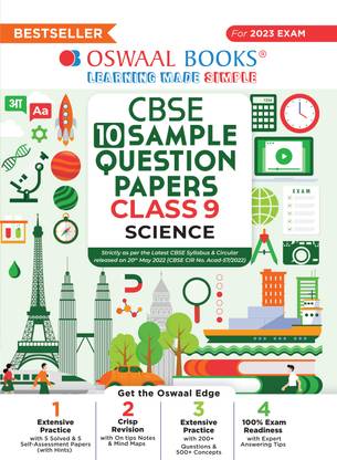 Oswaal CBSE Sample Question Papers Class 9 Science Book (For 2023 Exam)