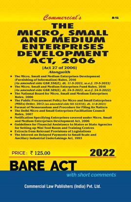 The Micro Small and Medium Enterprises Development Act, 2006