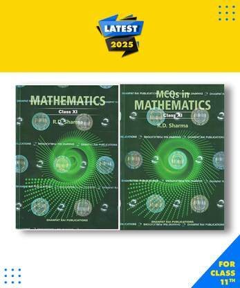 R.D. Sharma Mathematics class 11th With MCQ Paperback, RD Sharma|New Latest Edition For 2025-2026