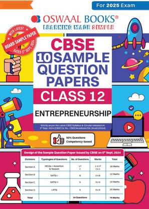 Oswaal Cbse Sample Question Papers Class 12 Entrepreneurship