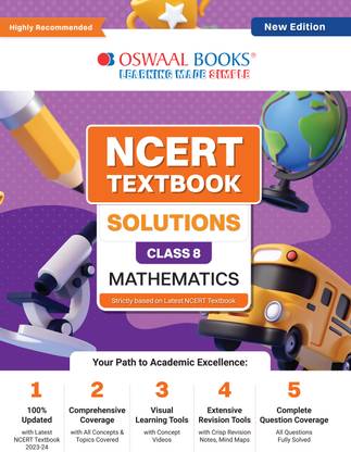 Oswaal NCERT Textbook Solution - Class 8 Mathematics | For Latest Exam