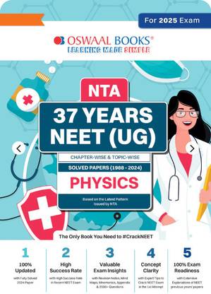 Neet (Ug) 37 Years Chapter-Wise and Topic-Wise Solved Papers Physics (1988 - 2024) for 2025