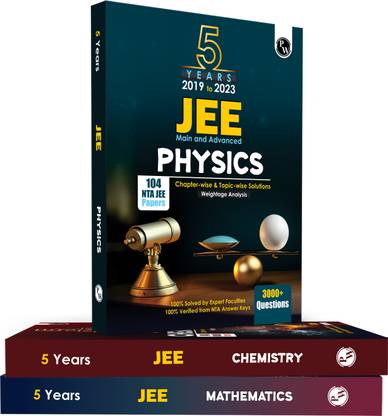 PW JEE Main & Advanced Physics + Chemistry + Mathematics set of 3 books All Shifts Last 5 Years' 104 Papers Questions Topic-wise, Fully Solved + 5 Years' Advance Solved Questions