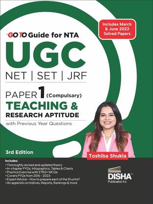 Go To Guide for NTA UGC NET/ SET/ JRF Paper 1 Teaching & Research Aptitude with Previous Year Questions 3rd Edition