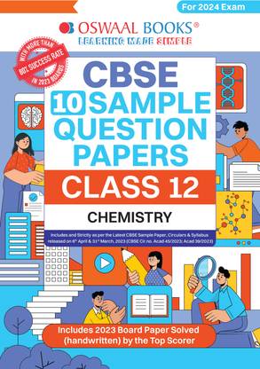 Oswaal CBSE Sample Question Papers Class 12 Chemistry Book (For Board Exams 2024) | 2023-24