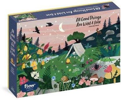 All Good Things Are Wild and Free 1,000-Piece Puzzle (Flow) Adults Families Picture Quote Mindfulness Gift