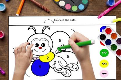 Dot to dot Activity Puzzle for Kids Age 4-6, 6-8 Year Olds |Dot to Dot Filled with Cute Drawing with Colorable Pages |Connect The Dots |Colors are Not Include (A4 Size Pages,25 Pages)  - Activity Book for Kids - Dot to Dot - 3 Years to 5 Years old - Early Learning - Activity Book for Toddlers, Nursery, Pre School Children
