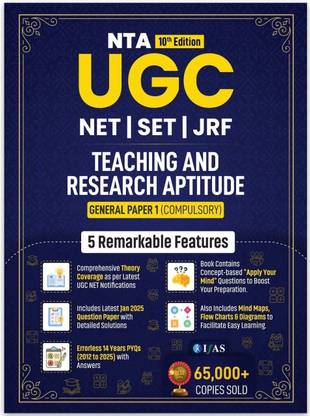UGC NET Paper 1 Book  - Teaching and Research Aptitude | Includes latest 2025 NTA UGC NET Paper 1 Previous Year Solved Papers | Best Seller Previous Year Question Paper PYQ Book for NTA-UGC NET/JRF and SET Examinations in India | Practice Questions & 5 Mock Test Papers | IFAS Publications