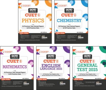 Combo (Set of 5 Books) Go to Guides for Cuet (Ug) Science Stream - Phy