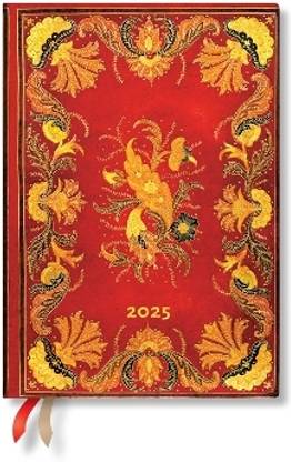 Fiammetta Midi 12-month Vertical Hardback Dayplanner 2025 (Elastic Band Closure)