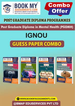 IGNOU MPC51 MPC52 MPC53 MPC54 Study Material (Guess Paper) For Ignou Student Post Graduate Diploma in Mental Health (PGDMH)