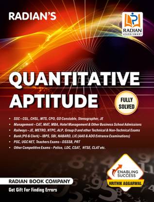 Quantitative Aptitude Book for Competitive Exams 2023 English Edition