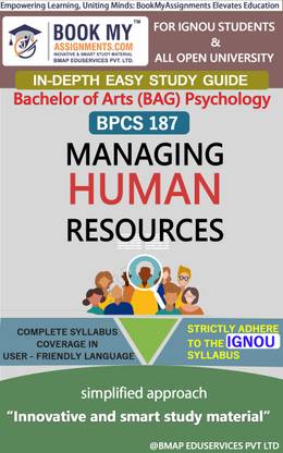 IGNOU BPCS 187 Managing Human Resources In Depth Guide For Ignou Student