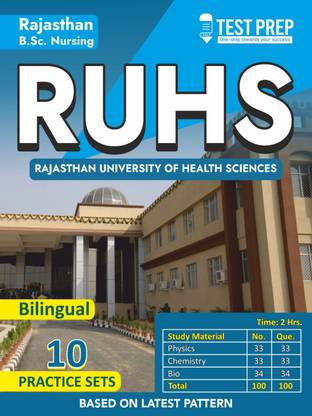 RUHS - RAJASTHAN B.SC NURSING BY RAJASTHAN UNIVERSITY OF HEALTH SCIENCES (BILINGUAL)  - VIJAY EDUCATION