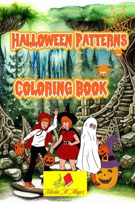 Halloween Patterns coloring book  - It's time to celebrate the spooky season with this Halloween coloring book!