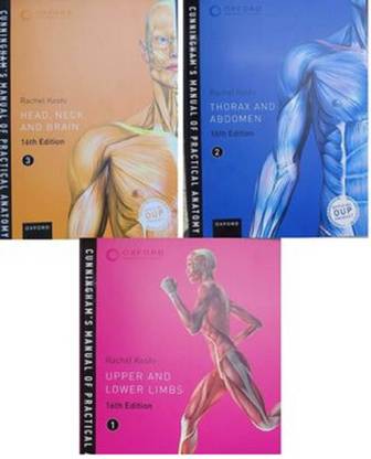Cunningham's Manual of Practical Anatomy - Set of 3 Volumes - 16th Edition
