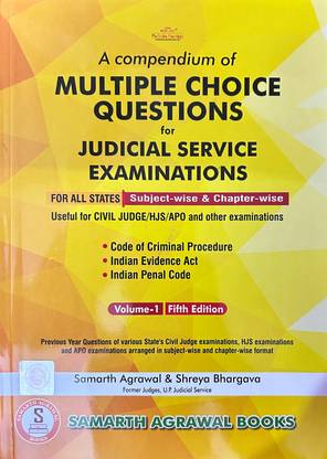 A compendium of Multiple choice questions for judicial service examination ( for all states / subject wise and chapter wise useful for CJ / HJS /APO ) volume 1