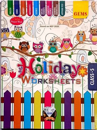 HOLIDAY WORKSHEETS CLASS -5