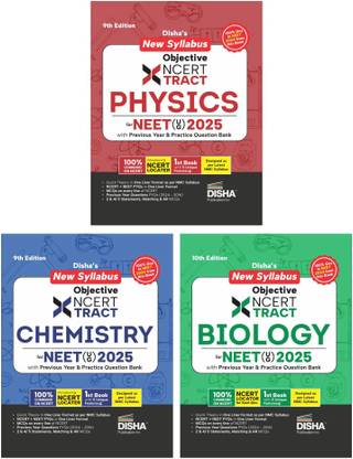 Disha's New Syllabus Objective Ncert Xtract Physics, Chemistry & Biology for Neet (Ug) - One Liner Theory, MCQS on Every Line of Ncert, Tips on Your Fingertips, Previous Year Question Bank, Pyqs, Mock Tests