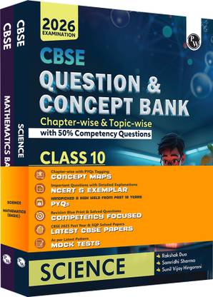 PW CBSE Question Bank (QCB) Class 10 Science and Maths (Basic) Combo of 2 Books