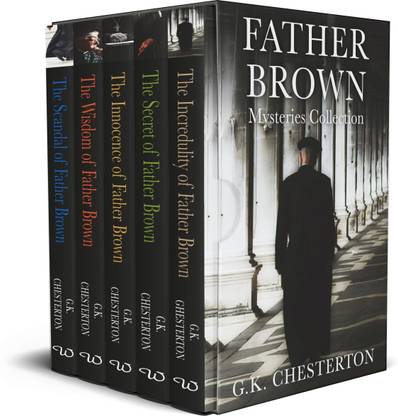 Father Brown Mysteries Collection 5 Books Box Set By G.K Chesterton (Innocence, Wisdom, Incredulity, Secret & Scandal)
