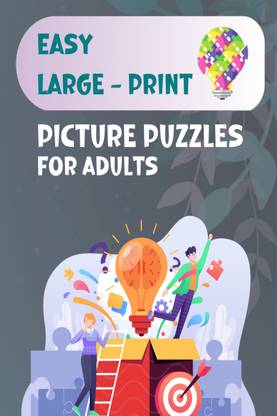 Easy Large-Print Picture Puzzles for Adults