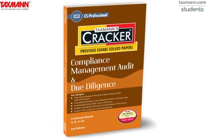 Taxmann's CRACKER for Compliance Management Audit & Due Diligence (Paper 3 | CMADD/Due Diligence) – Past Exam Questions Answers | CS Professional | New Syllabus | Dec. 2024 Exam