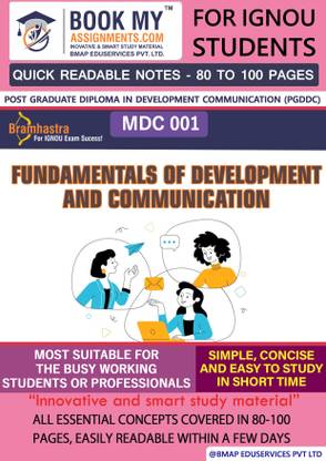 IGNOU MDC 001 Fundamentals of Development and Communication Quick Readable Notes | Important Topic-wise Conceptual Notes | Degree