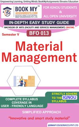 IGNOU BFO 013 Material Management Study Guide (In Depth Guide) for Ignou Student