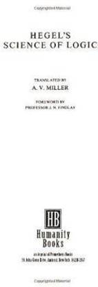 Hegel's Science of Logic