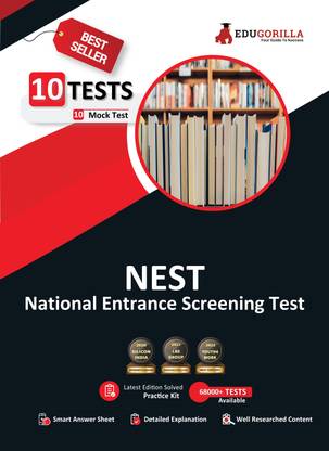 NEST Prep Book  - (General Aptitude, Physics, Chemistry, Mathematics, Biology) | 10 Mock Tests (Solved Questions) with Free Access to Online Tests