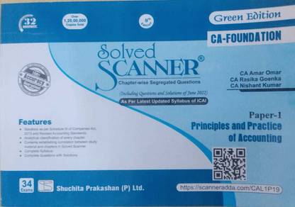 Solved ScAnner CA Foundation Paper 1 Principles & Practice Of Accounting (2022-23)