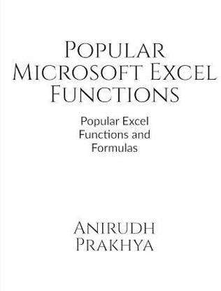 Popular Microsoft Excel Functions