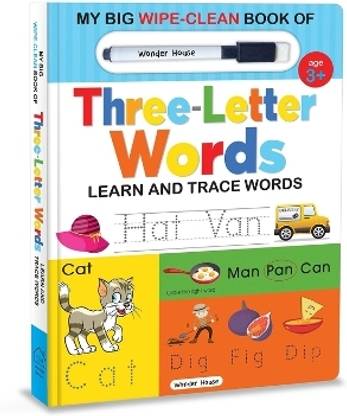 My Big Wipe and Clean Book of Three Letter Words for Kids  - By Miss & Chief