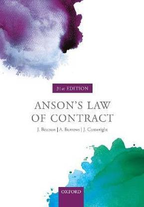 Anson's Law of Contract  - Anson's Contract