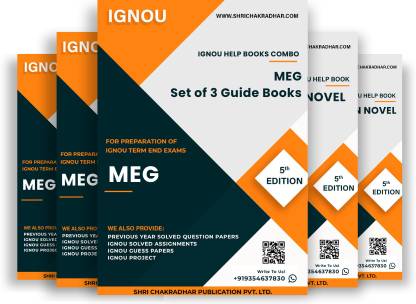 MA English (MEG) IGNOU Study Material Combo (Set of 3 IGNOU Guide Books including MEG 3, MEG 11 & MEG 19) (Module 6: The Novel) with Latest Solved PYQs & Chapter-Wise Questions  - Get the PDF of this book at Rs. 99, WhatsApp us at +919354637830, or visit our website shrichakradhar.com.