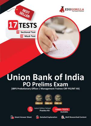 Union Bank of India PO Prelims Book  - 2024 | 8 Full Length Mock Tests and 9 Sectional Tests (1100 Solved Questions) with Free Access to Online Tests